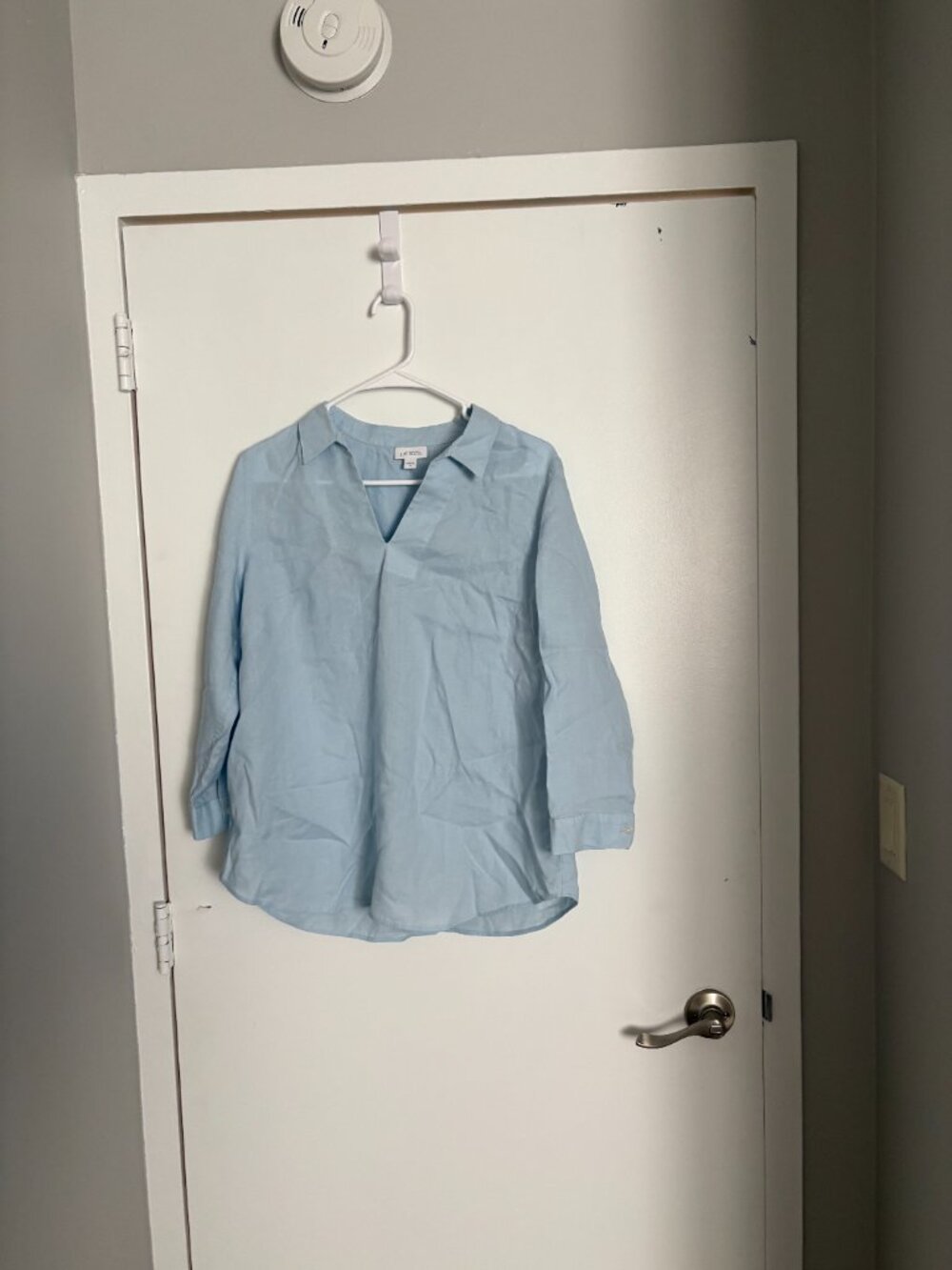 J.Jill Light Blue Linen Blouse – Women’s Medium – New Without Tag